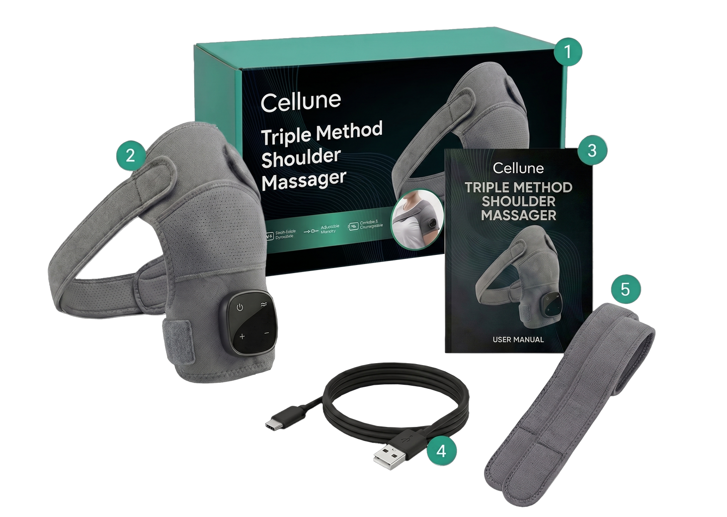 Cellune Triple Method Shoulder Massager